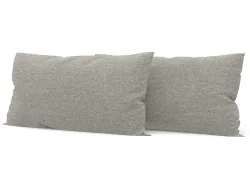 SWISS HOME STYLE Set 2 Kissen AGATA 50x70cm hellgrau