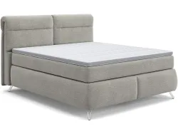 Boxspringbett SWISS HOME STYLE AMBER hellgrau 160x200cm flexibel