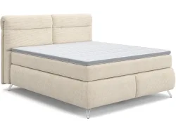 Boxspringbett SWISS HOME STYLE AMBER beige 160x200cm fest