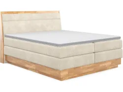 Boxspringbett SWISS HOME STYLE ONYX beige 180x200cm flexibel / halbfest