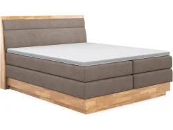 Boxspringbett SWISS HOME STYLE ONYX sand 180x200cm halbfest