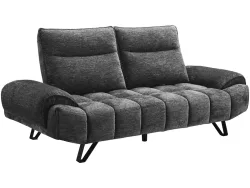 3er Sofa JOE Stoff grau