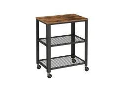 SONGMICS Servierwagen RUSTIK 40 cm x 65 cm x 77.5 cm