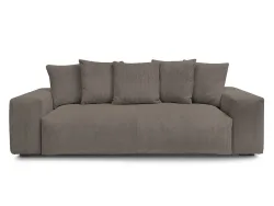 3er Sofa BOBOCHIC VOLTAIRE Cord-Stoff taupe