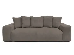 3er Sofa BOBOCHIC VOLTAIRE Cord-Stoff taupe