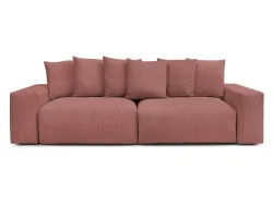 Sofa BOBOCHIC VOLTAIRE Cord-Stoff rosa