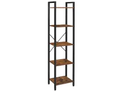 SONGMICS Regal RUSTIK 39.6x30x154cm spanplatte
