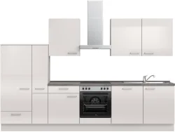 Komplette Küche MODUSET FLASH CLASSIC Seidengrau 60x330cm