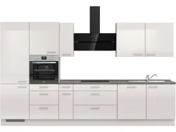 Komplette Küche MODUSET FLASH PREMIUM Seidengrau 60x360cm