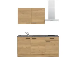 Komplette Küche MODUSET STRUCTURA CLASSIC Sierra Eiche 60x180cm