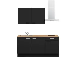 Komplette Küche MODUSET TOUCH CLASSIC Schwarz 60x180cm