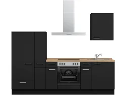 Komplette Küche MODUSET TOUCH CLASSIC Schwarz 60x270cm
