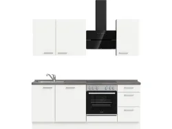 Komplette Küche MODUSET TOUCH PREMIUM Alpinweiß 60x210cm