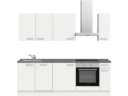 Komplette Küche MODUSET TOUCH CLASSIC Alpinweiß 60x240cm