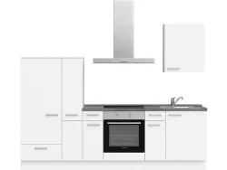 Komplette Küche MODUSET TOUCH CLASSIC Alpinweiß 60x270cm