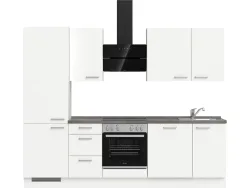 Komplette Küche MODUSET TOUCH PREMIUM Alpinweiß 60x270cm