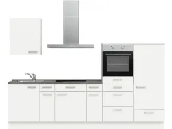 Komplette Küche MODUSET TOUCH CLASSIC Alpinweiß 60x300cm