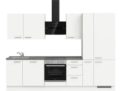 Komplette Küche MODUSET TOUCH PREMIUM Alpinweiß 60x300cm