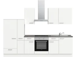 Komplette Küche MODUSET TOUCH CLASSIC Alpinweiß 60x300cm
