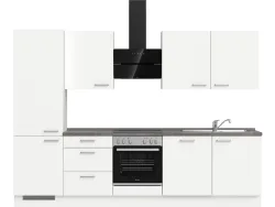 Komplette Küche MODUSET TOUCH PREMIUM Alpinweiß 60x300cm