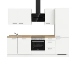 Komplette Küche MODUSET TOUCH PREMIUM Alpinweiß 60x270cm