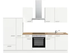 Komplette Küche MODUSET TOUCH CLASSIC Alpinweiß 60x300cm
