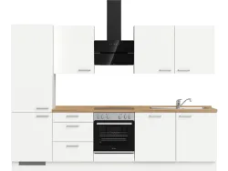 Komplette Küche MODUSET TOUCH PREMIUM Alpinweiß 60x300cm