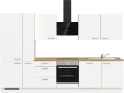 Komplette Küche MODUSET TOUCH PREMIUM Alpinweiß 60x330cm