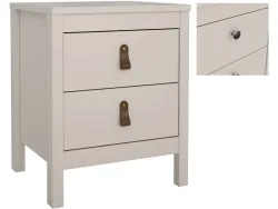 Nachttisch MADRID 2 Schubladen 43.8x38.4x54.1cm kaschmir matt