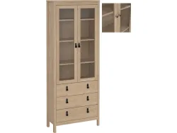 Vitrine MADRID 78.05x32.5x199cm spanplatte dekor