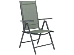 Verstellbarer Gartensessel COLOR Aluminium grün