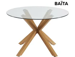 BAÏTA Tisch HARRY 120x120x75cm durchsichtig