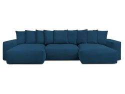 Wohnlandschaft BOBOCHIC VOLTAIRE Cord-Stoff dunkelblau