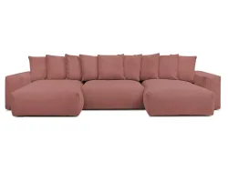 Wohnlandschaft BOBOCHIC VOLTAIRE Cord-Stoff rosa
