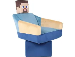 MINECRAFT Stuhl STEVE Polyester blau drehsitz