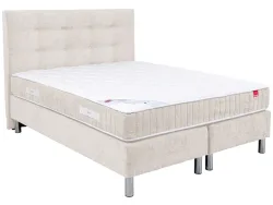 Boxspringbett EPEDA COURCHEVEL beige 140x200cm fest