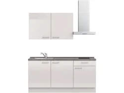 Komplette Küche MODUSET FLASH CLASSIC Seidengrau 60x180cm