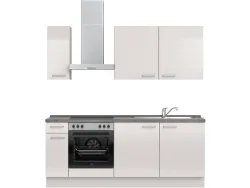 Komplette Küche MODUSET FLASH CLASSIC Seidengrau 60x210cm