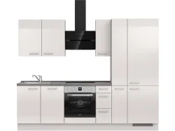 Komplette Küche MODUSET FLASH PREMIUM Seidengrau 60x270cm