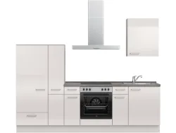 Komplette Küche MODUSET FLASH CLASSIC Seidengrau 60x270cm