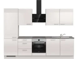 Komplette Küche MODUSET FLASH PREMIUM Seidengrau 60x300cm