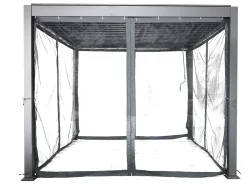 Moskitonetz HOLBOX 282x227.5cm durchsichtig grau