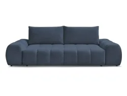 3er Sofa BOBOCHIC EVEREST Stoff chiniert dunkelblau