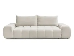 3er Sofa BOBOCHIC EVEREST Stoff mit Textur beige