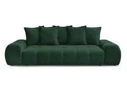 3er Sofa BOBOCHIC EVEREST Stoff mit Textur grün