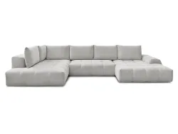 Wohnlandschaft BOBOCHIC EVEREST Stoff chiniert hellgrau