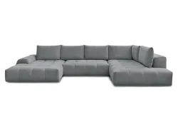 Wohnlandschaft BOBOCHIC EVEREST Stoff chiniert dunkelgrau