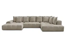 Wohnlandschaft BOBOCHIC EVEREST Stoff chiniert taupe