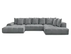 Wohnlandschaft BOBOCHIC EVEREST Stoff chiniert dunkelgrau