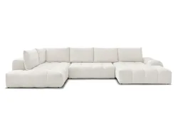Wohnlandschaft BOBOCHIC EVEREST Stoff mit Textur weiss